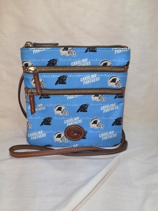 Dooney & Bourke Handbags - Dooney & Bourke Carolina Panthers Blue Crossbody Bag